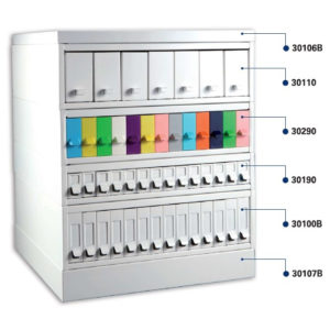 Archivador para portaobjetos color blanco