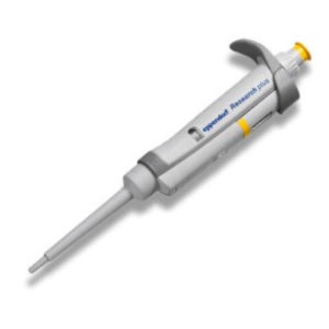 Eppendorf Research® plus (EU-IVD), 1 canal, variable, incl. epT.I.P.S.® Box, 20 – 200 µL, amarillo