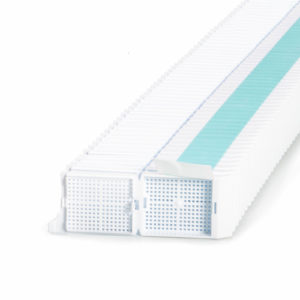 Cassettes biopsia punto en rack c/1000 uds