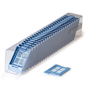 Cassette para microbiopsia MICROSCREEN™ con malla en tubo c/750 uds