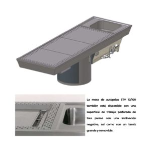 Mesa de Autópsias STV 10/100 con Down-Draf-System