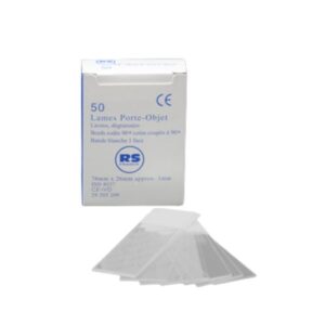 Portaobjetos 76X26MM RS b/esmerilados, esquina 45º 127BPB021