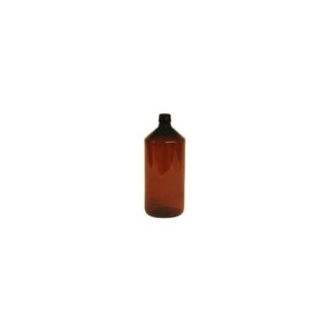 Frasco Boca Estrecha DIN28 Pet Ambar 1000ml 127CGJ069