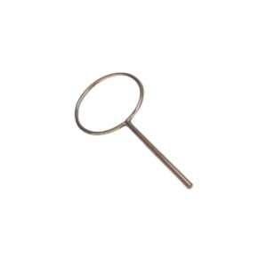 Aro con espiga de 75 mm. Acero cromado 127FCV002